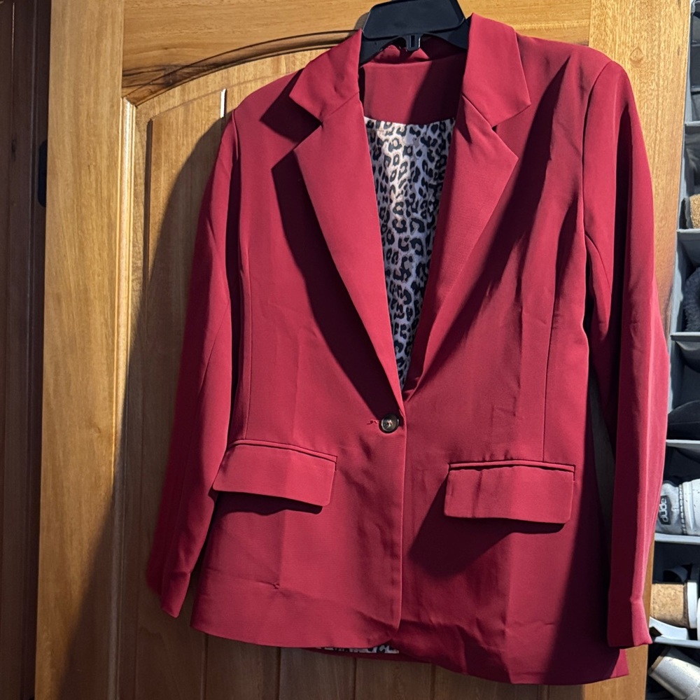 Women's Red Blazer